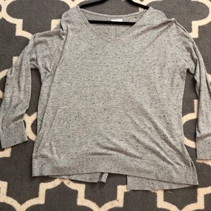 Lou and Grey/ Loft gray sweater- tunic